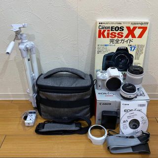 キヤノン(Canon)のCanon EOS kiss X7 ダブルレンズ　ホワイト(デジタル一眼)