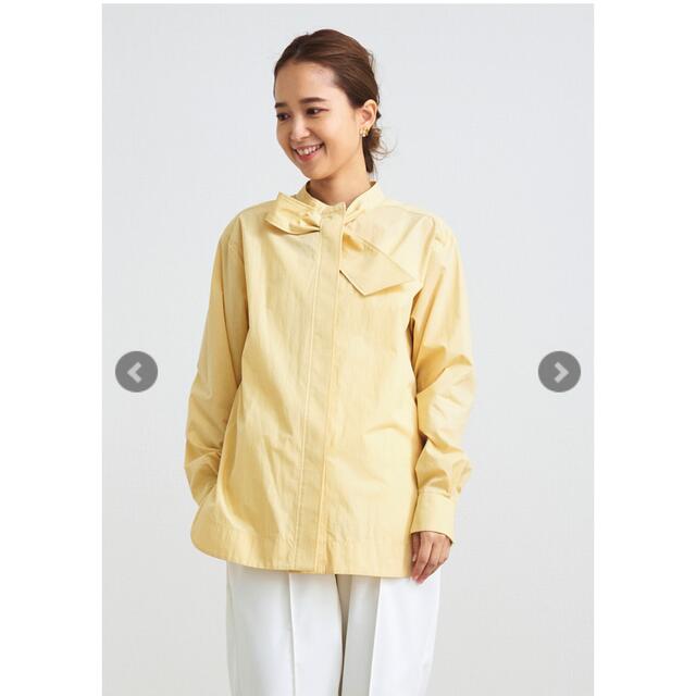 完売 mio様専用 yori 新品 ヨリ リボンタイブラウス イエロー 2022年