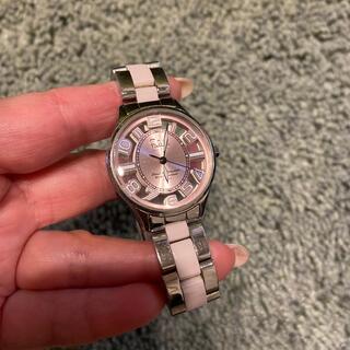 【電池交換済】falchi new york 高級腕時計 シースルー ファルチ定価10万2900円