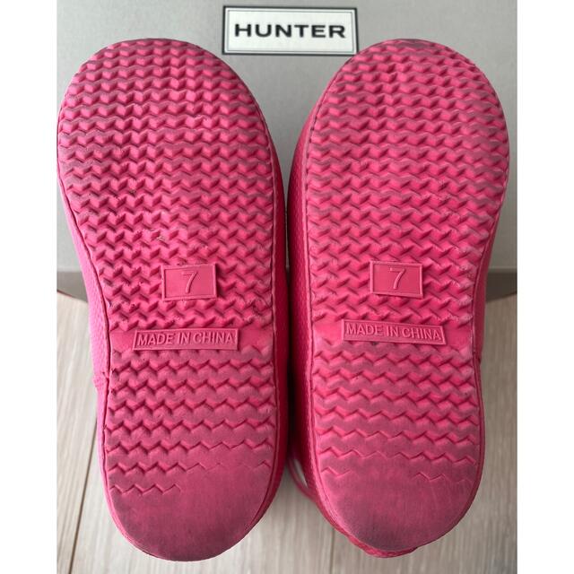 HUNTER(ハンター)の♡ハンター　レインシューズ　キッズ　長靴　ピンク　15センチ　UK7♡ キッズ/ベビー/マタニティのキッズ靴/シューズ(15cm~)(長靴/レインシューズ)の商品写真