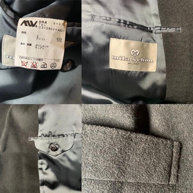 mila schon(ミラショーン)のmen's  ショートコート　ミラショーン　XL  アンゴラ35% メンズのジャケット/アウター(チェスターコート)の商品写真