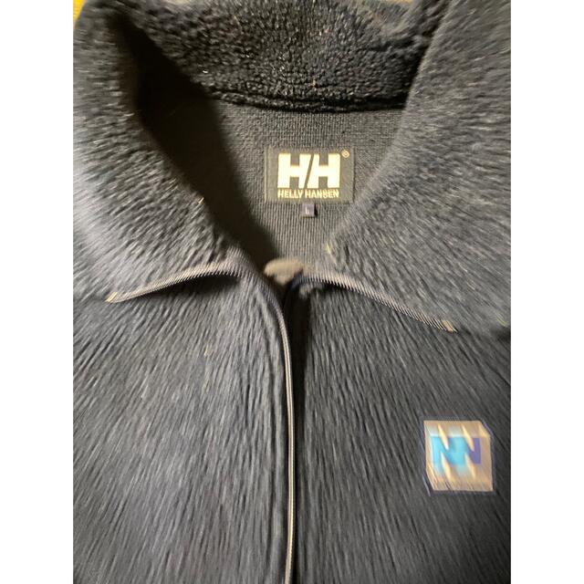 HELLY HANSEN(ヘリーハンセン)のヘリーハンセン　ワンポイント ストリート レトロ ボア フリース ジャケット 紺 メンズのジャケット/アウター(ブルゾン)の商品写真