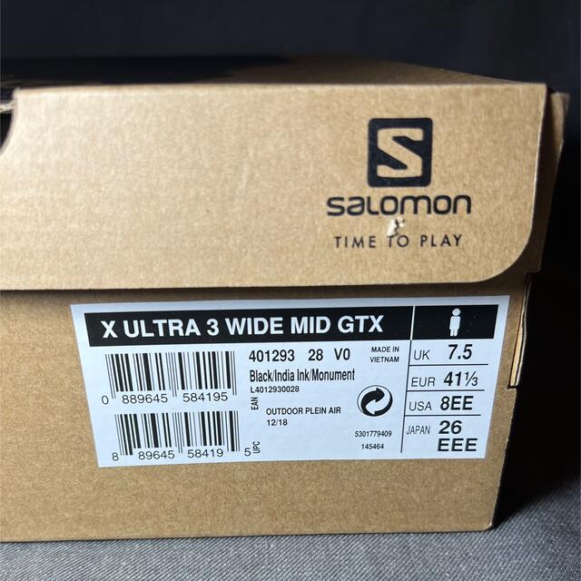 SALOMON(サロモン)のSALOMON X ULTRA 3 WIDE MID GTX ゴアテックス スポーツ/アウトドアのアウトドア(登山用品)の商品写真