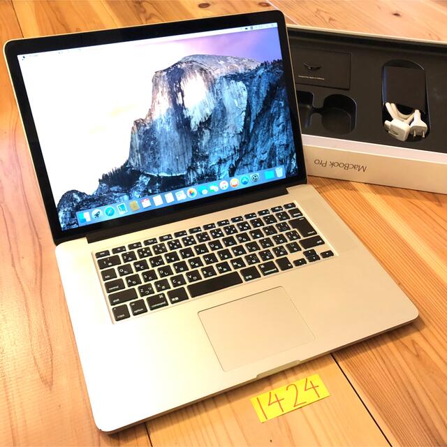 MacBook pro retina 15インチ mid2015 上位構成モデル