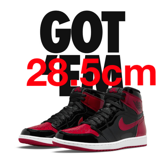 NIKE(ナイキ)のjordan 1 high 28.5 patent bred nike 10.5 メンズの靴/シューズ(スニーカー)の商品写真