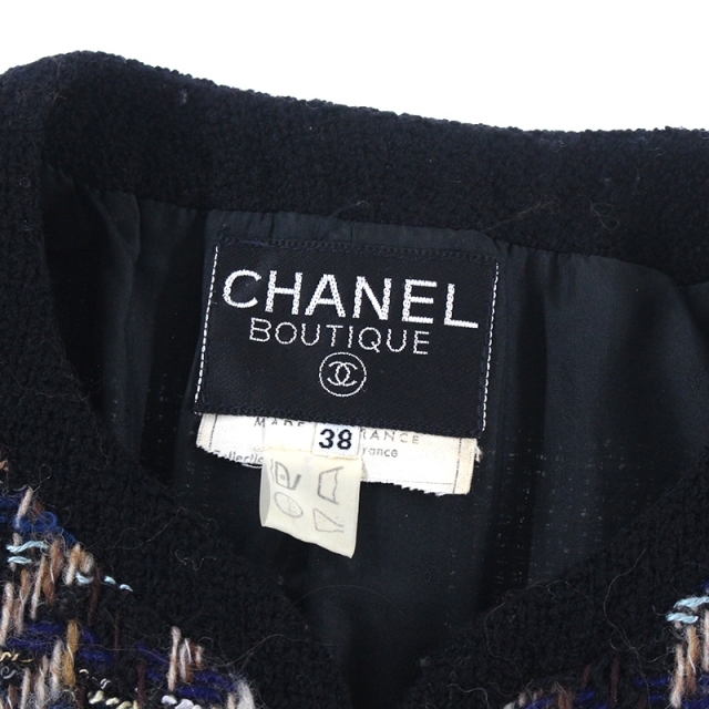 CHANEL(シャネル)のシャネル CHANEL ツイードジャケット スカート スーツ レディースのフォーマル/ドレス(スーツ)の商品写真