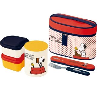 スヌーピー(SNOOPY)の【新品 未使用】スケーター スヌーピー 保温弁当箱 超軽量 コンパクト 弁当箱(弁当用品)