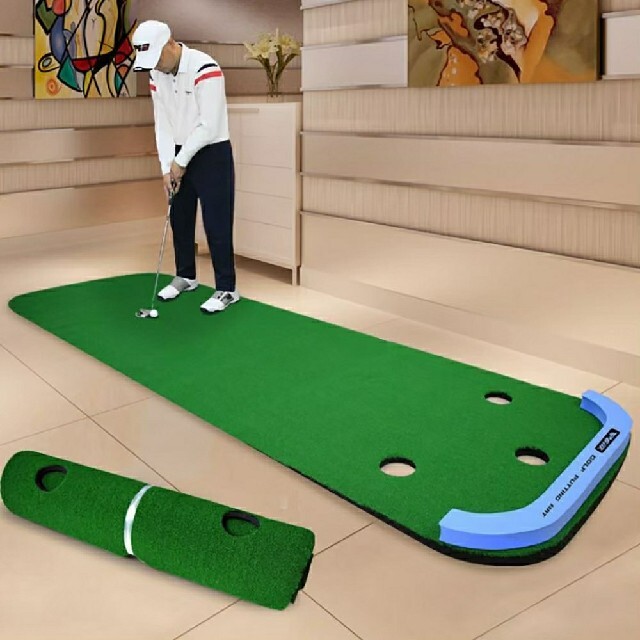 ゴルフ 練習 ゴルフパター マット 室内練習 練習用具 ゴルフ練習マット 新品⑩