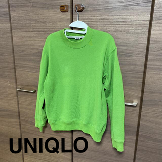 ユニクロ(UNIQLO)のスウェット トレーナー　ゆったり　グリーン　UNIQLO ユニクロ(トレーナー/スウェット)