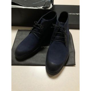 エンポリオアルマーニ(Emporio Armani)のエンポリオアルマーニ★チャッカブーツスエード★新品/未使用★価格5.5万円★(ドレス/ビジネス)