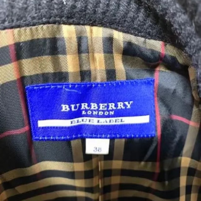 BURBERRY BLUE LABEL(バーバリーブルーレーベル)の✨特価✨バーバリーブルーレーベル　ピーコート　ノバチェック レディースのジャケット/アウター(ピーコート)の商品写真