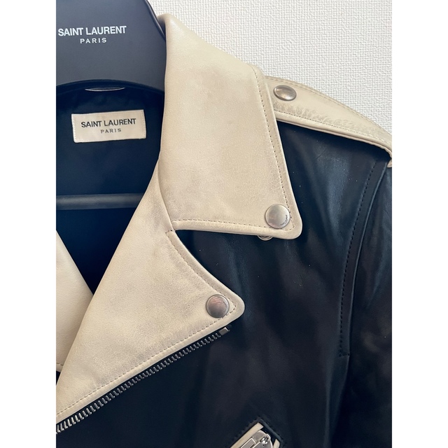 Saint Laurent(サンローラン)のサンローラン　パリ　14aw  ライダースジャケット　バイカラー　登坂着用 メンズのジャケット/アウター(ライダースジャケット)の商品写真