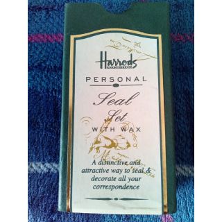 Harrods　personal　sealセット(印鑑/スタンプ/朱肉)