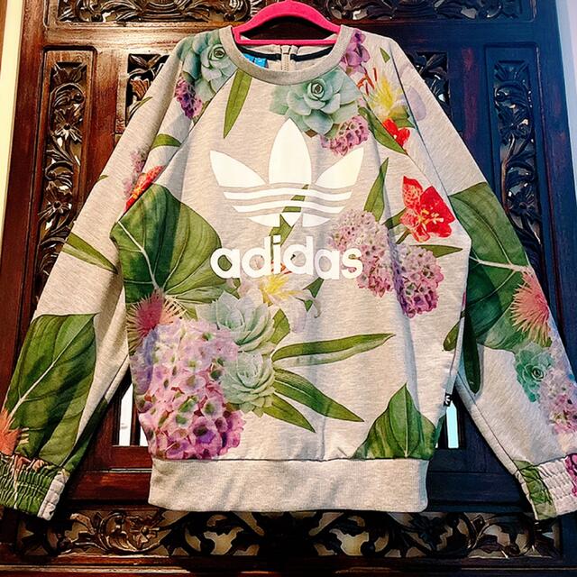 アディダス】 adidas - アディダス ジャージ ジャケット 花柄 アジサイ