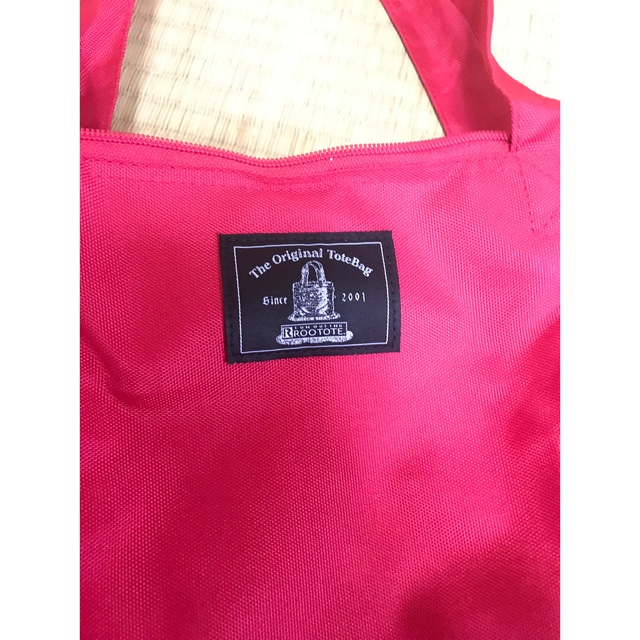 ROOTOTE(ルートート)のpepe様専用　ルートート　エコバッグ赤色 レディースのバッグ(トートバッグ)の商品写真