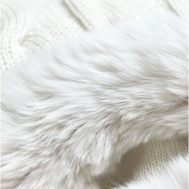 ピンク・ブルー F34☆極美品☆チンチラ付きベビーカシミヤ100