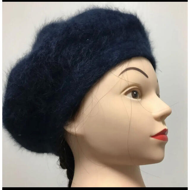 ◆美品◆ モヘア　モフモフ　ベレー帽　レディース　ハンチング　フリーサイズ レディースの帽子(ハンチング/ベレー帽)の商品写真