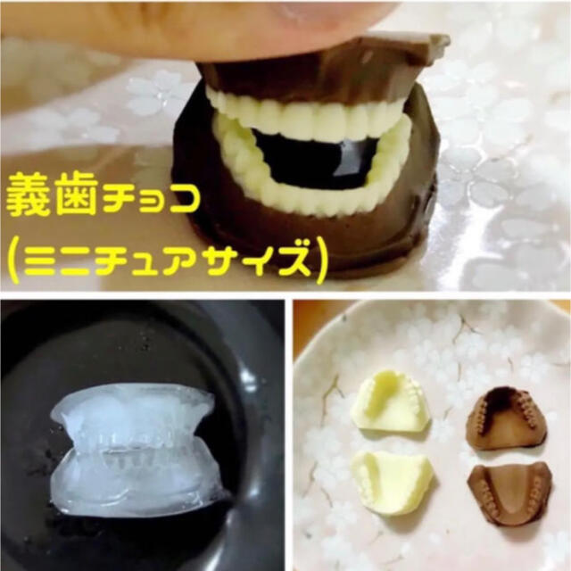 技工士製作❗️義歯チョコ 入れ歯 型 シリコンモールド 食品用の通販