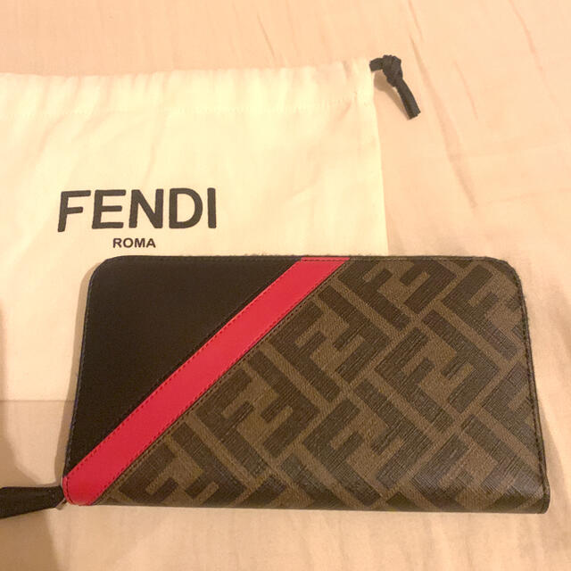 【新品未使用】FENDI 長財布　ジップアラウンド財布 ファブリック財布 | フリマアプリ ラクマ