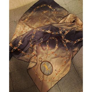 超希少美品VivienneWestwood サティア&オーブ大判シルクスカーフレディース