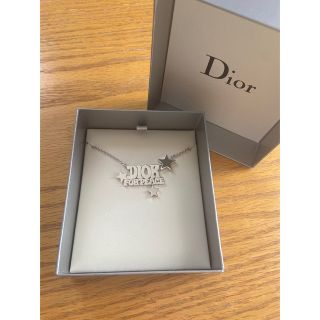 クリスチャンディオール(Christian Dior)のDIOR ロゴ 星 シルバーネックレス(ネックレス)