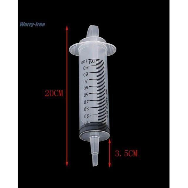 滅菌シリンジ【100ml】 新品未使用 先端ノズル付 hominum.com.br