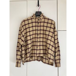 イザベルマラン(Isabel Marant)のイザベルマランエトワール　コットンチェックシャツ　ベージュ(シャツ/ブラウス(長袖/七分))