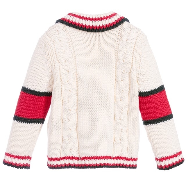 グッチ GUCCI ロゴ ニット トップス カーディガン S ピンク イエロー-