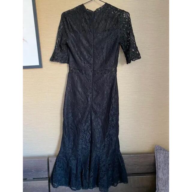 袖フレア総レースマーメイドドレス ワンピース レディースのフォーマル/ドレス(ミディアムドレス)の商品写真