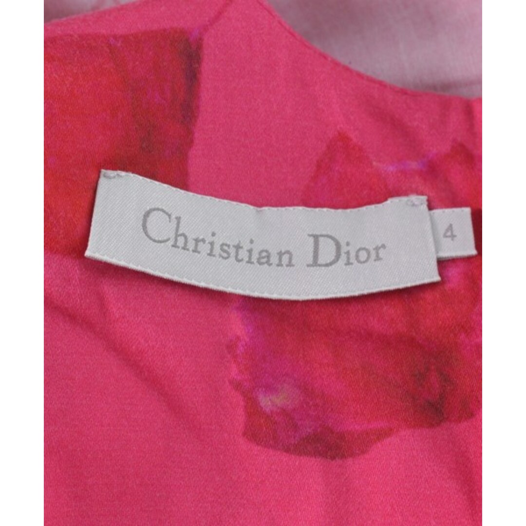 Christian Dior(クリスチャンディオール)のChristian Dior ワンピース（その他） 4 赤系(花柄) 【古着】【中古】 キッズ/ベビー/マタニティのキッズ服女の子用(90cm~)(ワンピース)の商品写真