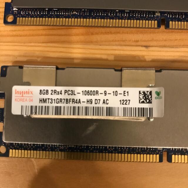 メモリ 8GBx4枚　DDR3 10600  Mac Pro mid2010対応 1