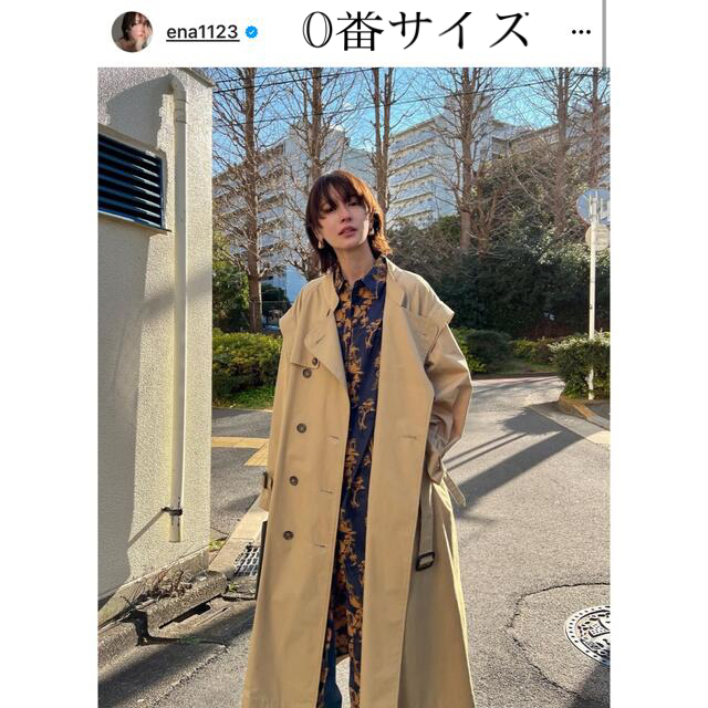 ジャケット/アウターCLANE 2WAY SQUARE SLEEVE TRENCH COAT