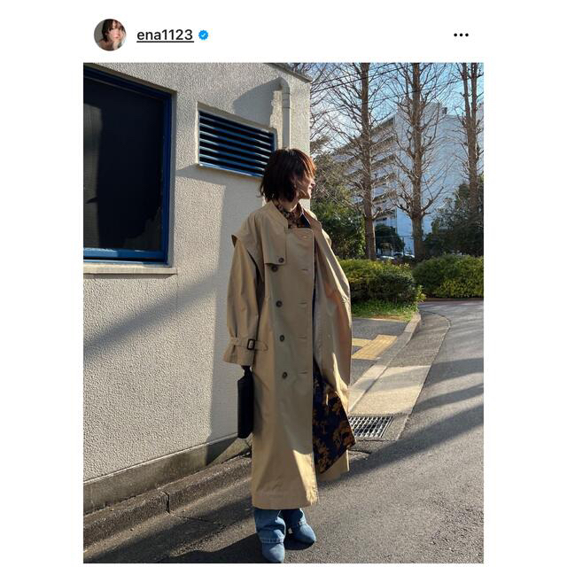 STUDIOUS(ステュディオス)のCLANE 2WAY SQUARE SLEEVE TRENCH COAT レディースのジャケット/アウター(トレンチコート)の商品写真