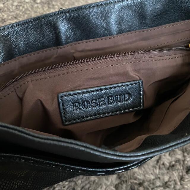 ROSE BUD(ローズバッド)のクラッチバッグ　ブラック　ゴールドチェーン　ROSE BUD レディースのバッグ(クラッチバッグ)の商品写真
