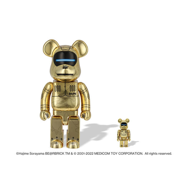 評価400！BE@RBRICK HAJIME SORAYAMA 400% 金