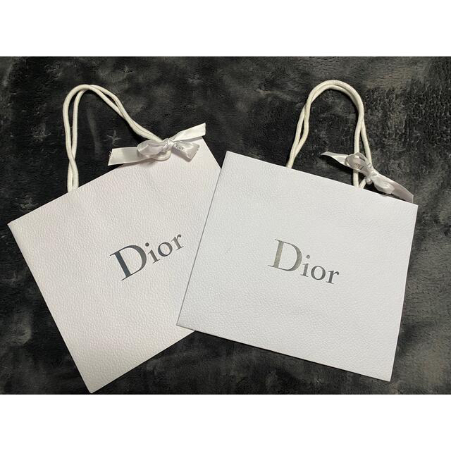 Christian Dior(クリスチャンディオール)のdior紙袋　２点セット　美品 レディースのバッグ(ショップ袋)の商品写真