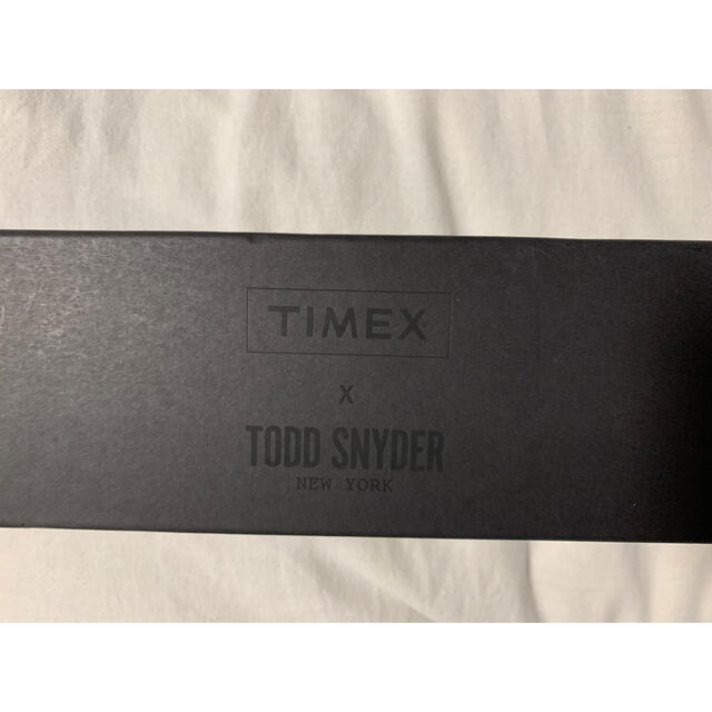 TIMEX(タイメックス)のTIMEX TODD SNYDER コラボ腕時計 箱付き 別売りオレンジバンド メンズの時計(腕時計(アナログ))の商品写真