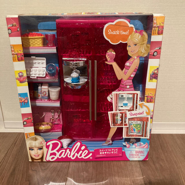 Barbie(バービー)のバービー  barbie 冷蔵庫　家具 キッズ/ベビー/マタニティのおもちゃ(ぬいぐるみ/人形)の商品写真