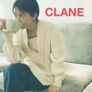 クラネ(CLANE)のCLANE クラネ サーマル リブ トップス 長袖 Vネック(カットソー(長袖/七分))