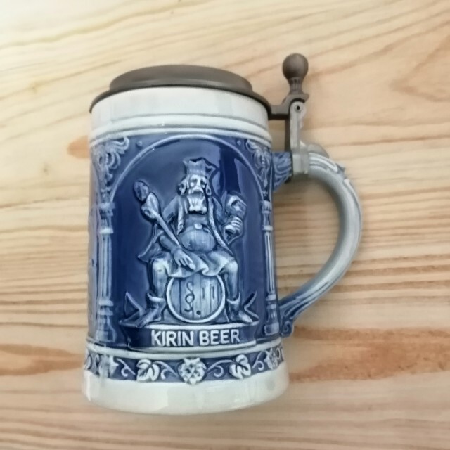 新品本物 キリンビール 蓋付きビアマグ ジョッキ:値引
