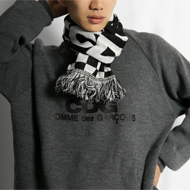 美品 COMME des GARCONS マフラー付きニット コムデギャルソン