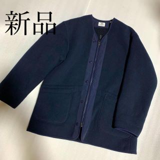 ユニクロ(UNIQLO)の【新品】UNIQLO エンジニアードガーメンツ　フリースノーカラーコート(ノーカラージャケット)