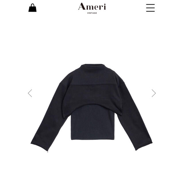 Ameri VINTAGE(アメリヴィンテージ)のOPEN SLEEVE LAYERED SWEAT レディースのトップス(トレーナー/スウェット)の商品写真