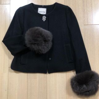 美品☆アプワイザー　3WAYノーカラーコート