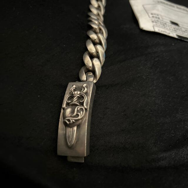 Chrome Hearts(クロムハーツ)のクロムハーツ　11リンク　IDブレス　確実正規品　人気　ダガーハート メンズのアクセサリー(ブレスレット)の商品写真