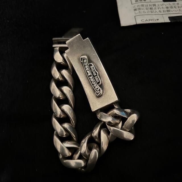 Chrome Hearts(クロムハーツ)のクロムハーツ　11リンク　IDブレス　確実正規品　人気　ダガーハート メンズのアクセサリー(ブレスレット)の商品写真