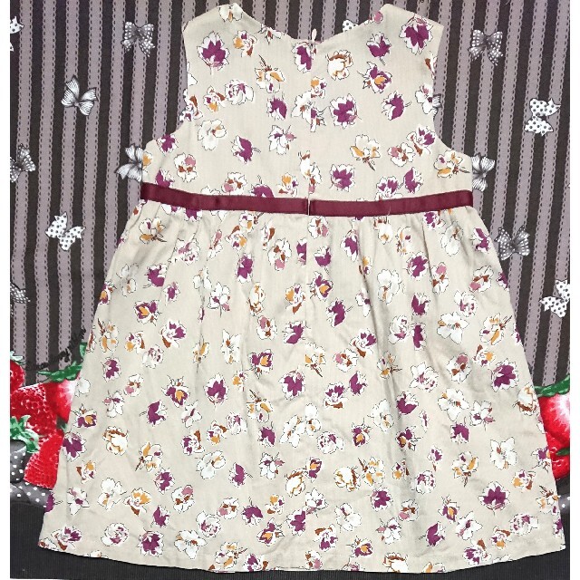 BeBe(ベベ)のBeBe  花柄 ワンピース 90cm キッズ/ベビー/マタニティのキッズ服女の子用(90cm~)(ワンピース)の商品写真