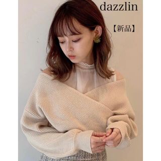 ダズリン(dazzlin)のdazzlin チュールレイヤードカシュクールニット(ニット/セーター)