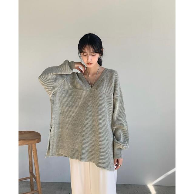 STUDIOUS(ステュディオス)のクラネ正規品！新品MIX COLOR STRING WIDE KNIT TOPS レディースのトップス(ニット/セーター)の商品写真