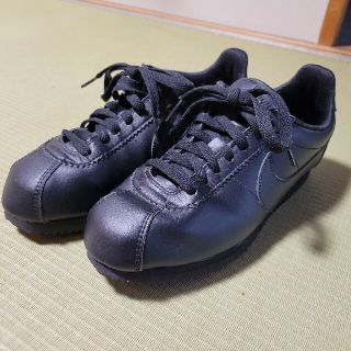 ナイキ(NIKE)の値下げ！NIKE ナイキ コルテッツ オールブラック レザー 24cm(スニーカー)